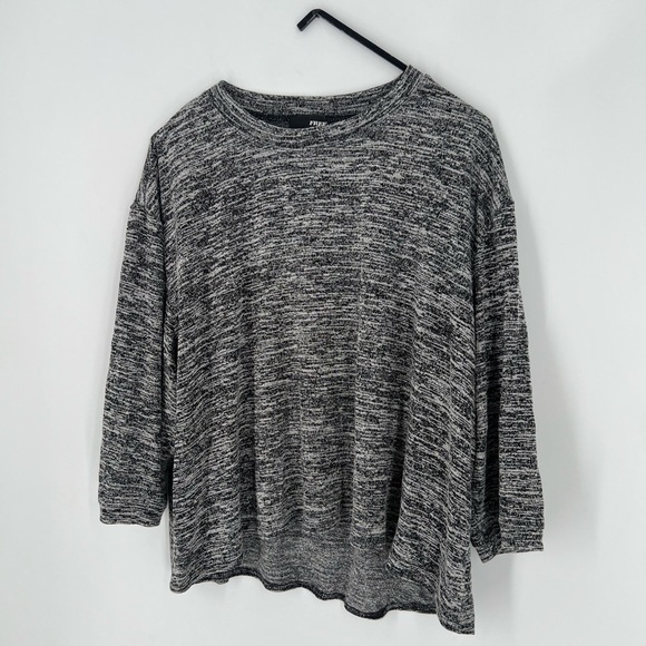 Wilfred Free Space Dye Boxy Oversized Semi Cropped Slouchy Sweater Tee - Picture 3 of 7